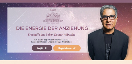 21 Tage Meditation mit Deepak Chopra (kostenlos)